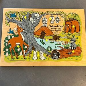 Vintage Fisher-price wooden puzzle